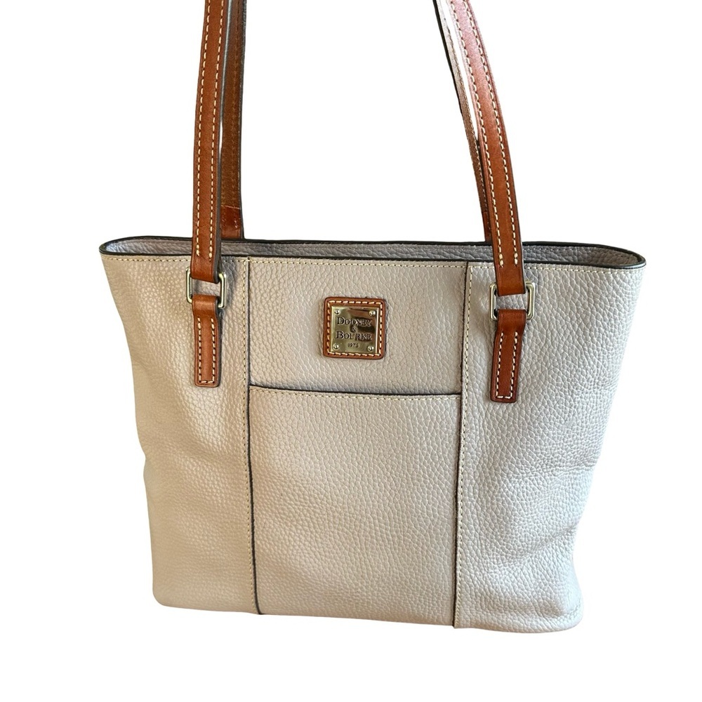 Dooney & Bourke Pebble Grain Small Lexington Tote Shoulder Bag Lavender - Picture 3 of 13